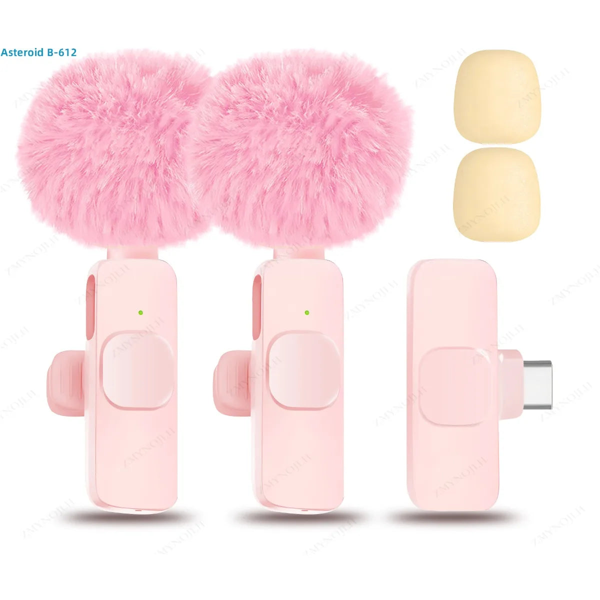 ZMYNOJLH Wireless Lavalier Microphone for iPhone, Android, and PC