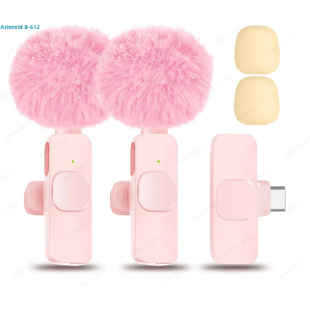 ZMYNOJLH Wireless Lavalier Microphone for iPhone, Android, and PC