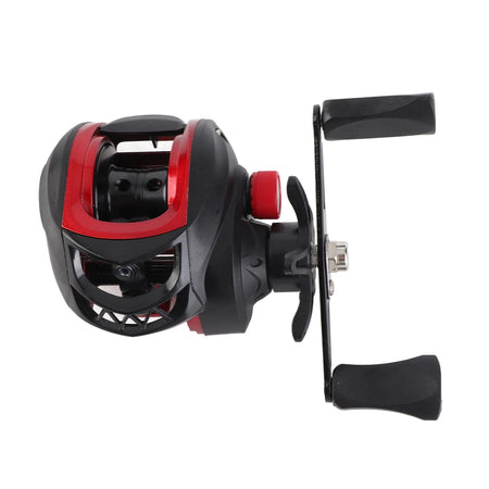 Baitcasting Reel Metal Long Cast Powerful Lightweight Smooth Baitcaster for Saltwater &amp; Freshwater Red / CHINA