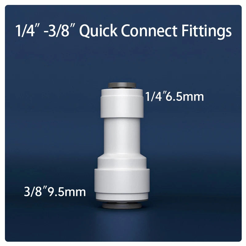 Straight RO Quick Water Fitting &ndash; Durable 1/4 Inch Hose Connector 2