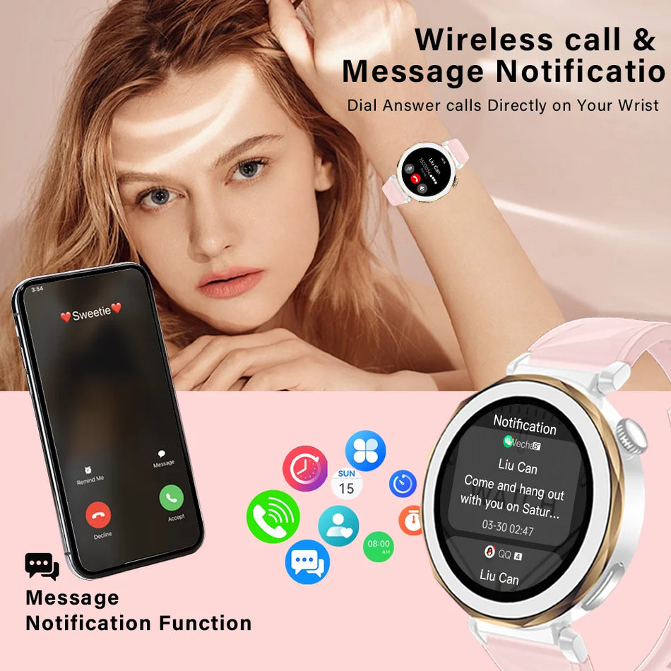 Laxasfit 2025 Женские Умные Часы Bluetooth Пульсометр