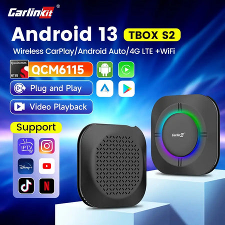 Carlinkit 128G Wireless CarPlay Box Android Auto Netflix