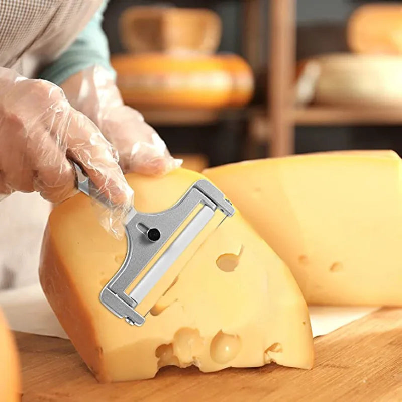 Adjustable Aluminium Alloy Cheese Slicer with Stainless Steel Wire