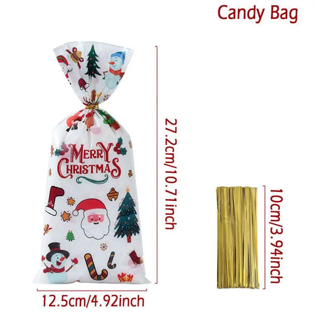 Christmas Candy Gift Bags - Santa Decoration - Huiran
