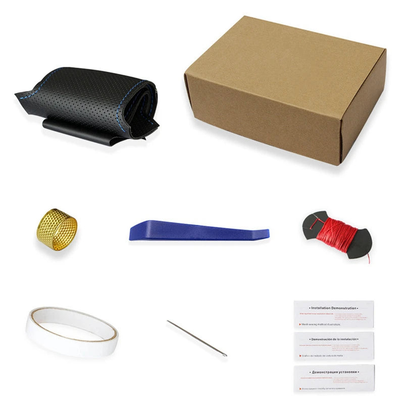 Audi A4 Allroad Q3 Q5 Steering Wheel Cover &ndash; Hand-Stitched