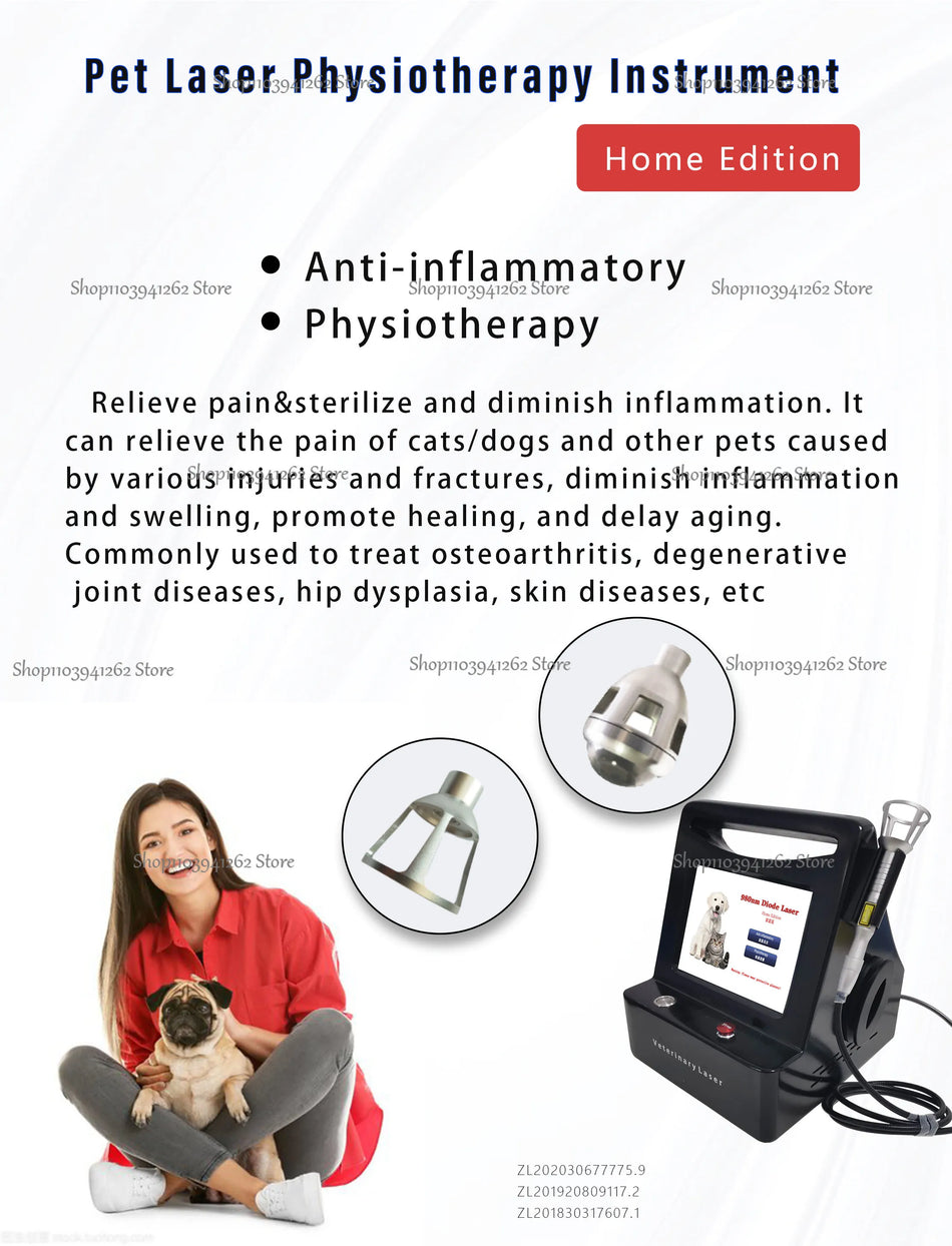 980Nm 15W Diodový Laser Veterinární Terapie Bolesti Pro Psy A Kočky
