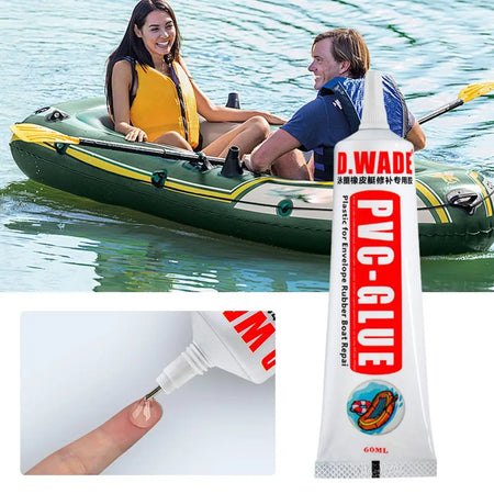 60ML PVC Adhesive Inflatable Boat Repair Glue SUP Repair Glue Tubes Inflatable Boat Paddle Board Kayak Tube Repair Glue