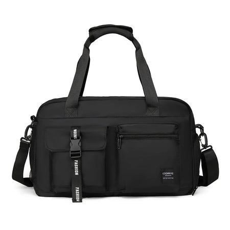 Large Fitness Bag Sp - Dry Wet Separation Pocket For Gym Black