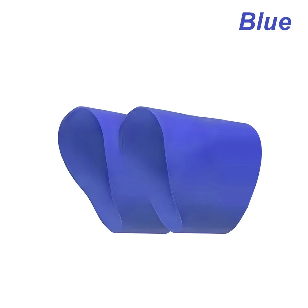 Silicone Soccer Lace Covers - Non-Slip Soccer Shoelace Protectors Blue