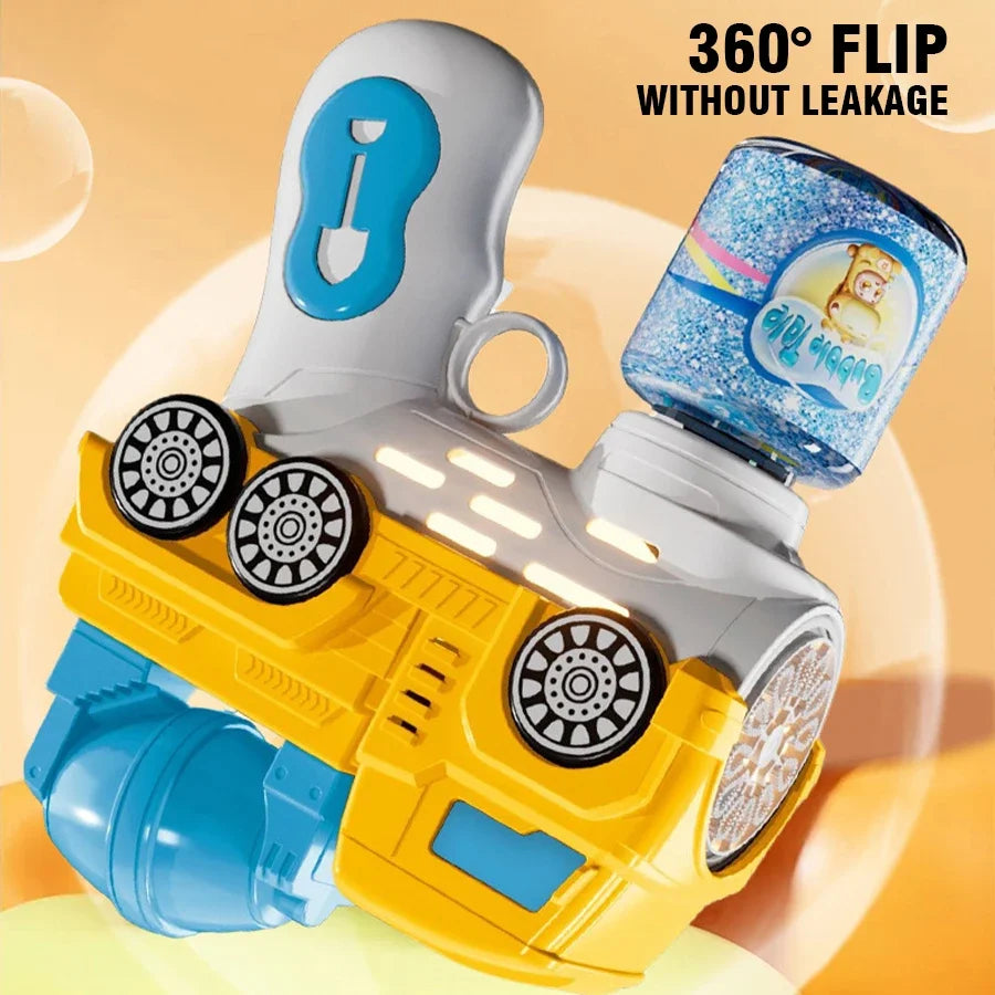 Handheld Bubble Gun Car Model &ndash; LED Light Bubble Blower