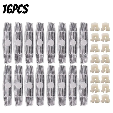 4 Pack Fish Shaped Bike Spoke Reflectors For Wheel Rim 16PCS