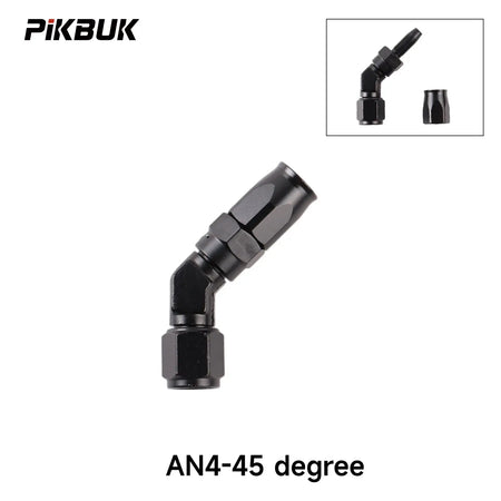 PIKBUK Aluminum AN4 6 8 10 12 Forged Type Swivel Hose End Fitting Adapter Oil Cooler Fuel Line Straight 45 90 Degree by InterCyprus Trading Ltd