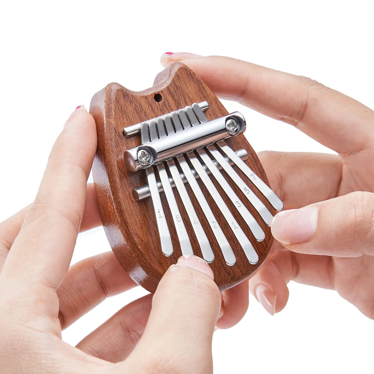 Mini Kalimba 8 Key Thumb Piano - Water Drop Style Portable Cat Style