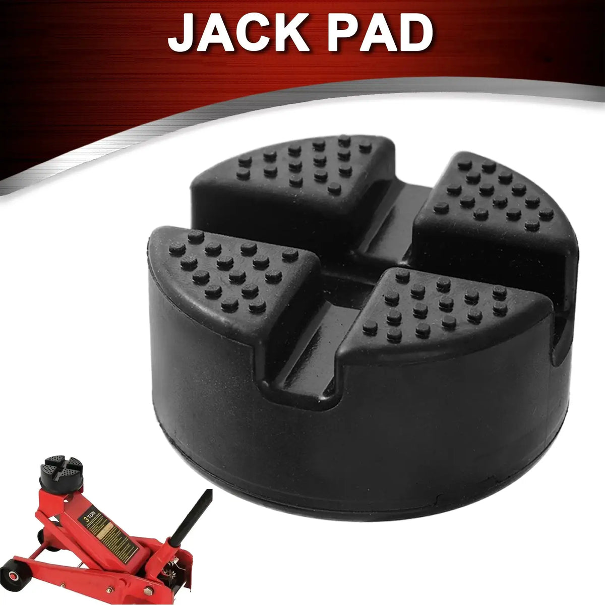 Floor Slotted Rubber Car Jack Pad Frame Protector Guard Adapter Jacking Lifting Pad Tool Pinch Weld Side Car Removal Repair Tool by InterCyprus Trading Ltd