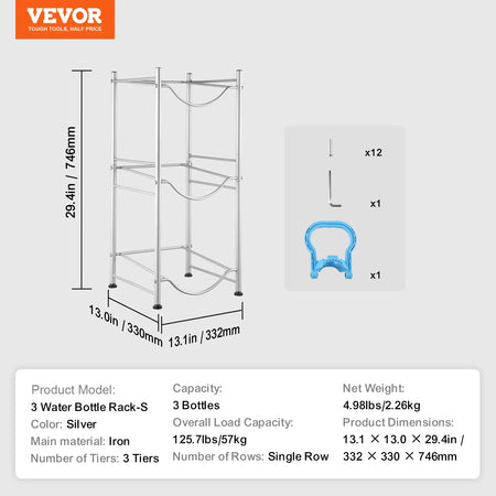 SucceBuy 3/4/5 Tiers Water Jug Holder &ndash; Easy Installation