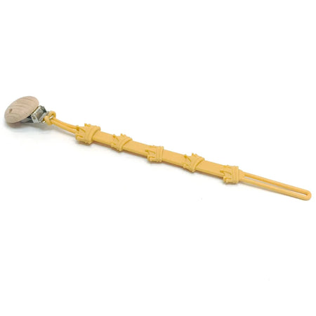 Pacifier Chain Clip &ndash; Multi-Functional Silicone Anti-Drop Design yellow