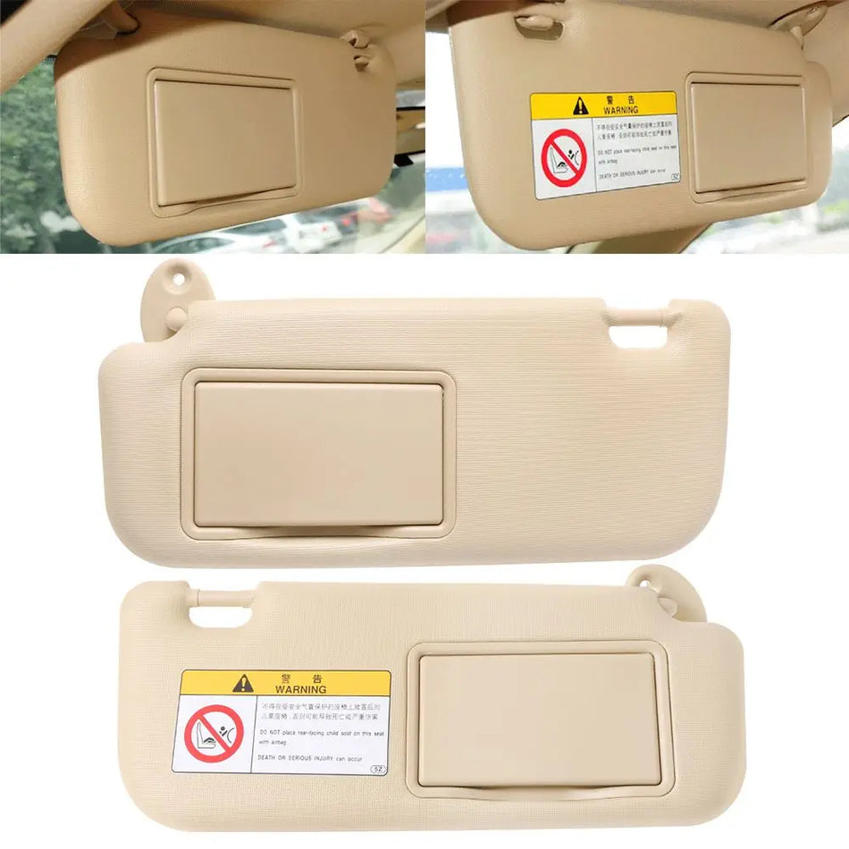 Car Sun Visor Replacement Driver Position Cover with ABS Nylon Interior Mirror