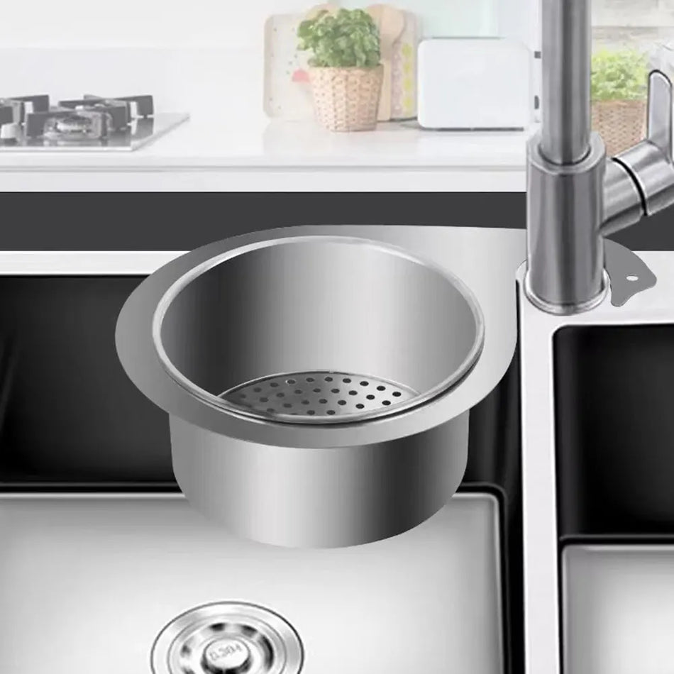 Nerūsējošā tērauda krāna karājošais filtrs grozs gulbja notekūdeņu plaukts