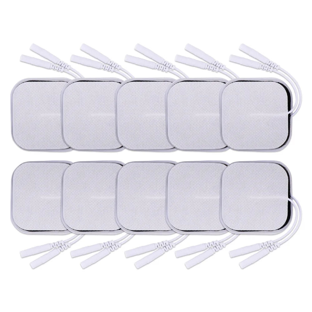 SUOLAER Non-Woven Fabric Self-Adhesive TENS Electrodes Pads for Physiotherapy 20pcs 5x5cm
