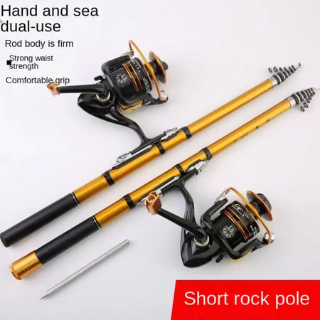 Portable Carbon Fiber Telescopic Fishing Rod - 1.5M to 3.0M