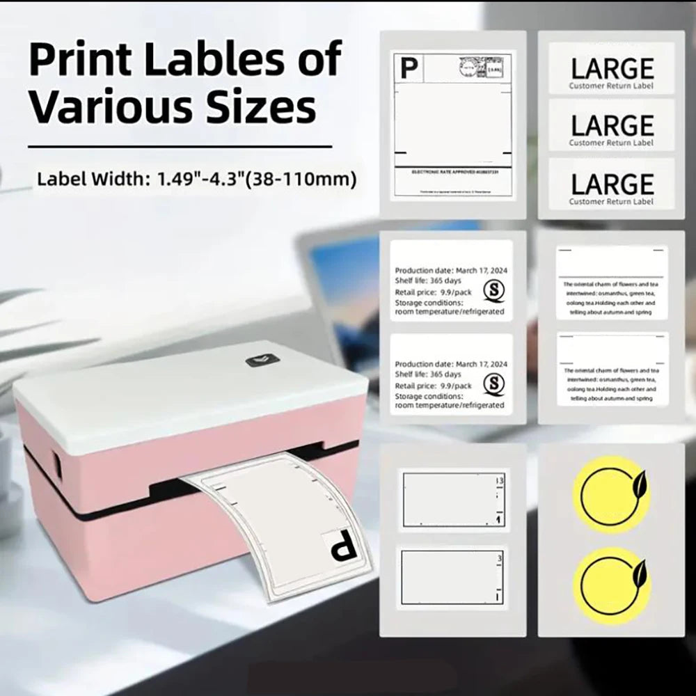 Marklife D200 Bluetooth Thermal Label Printer &ndash; Compact 4x6