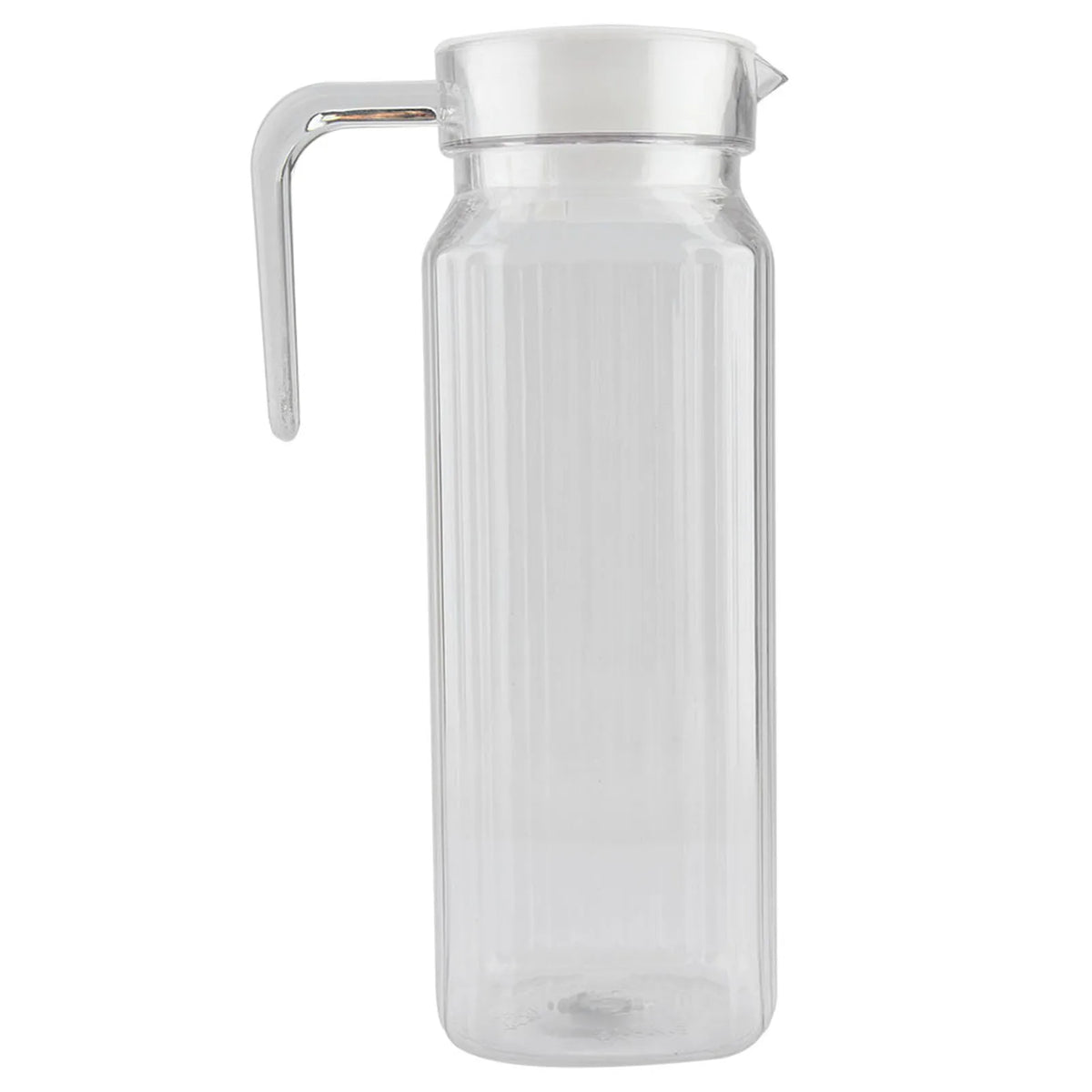Acrylic Juice Bottle Striped Water Jug &ndash; Keeps Drinks Cold 1100ml
