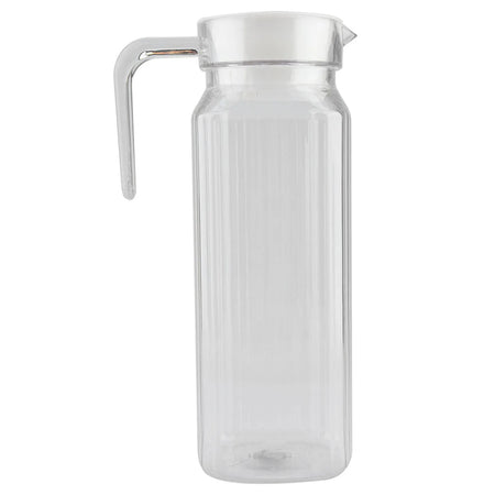 Acrylic Juice Bottle Striped Water Jug &ndash; Keeps Drinks Cold 1100ml
