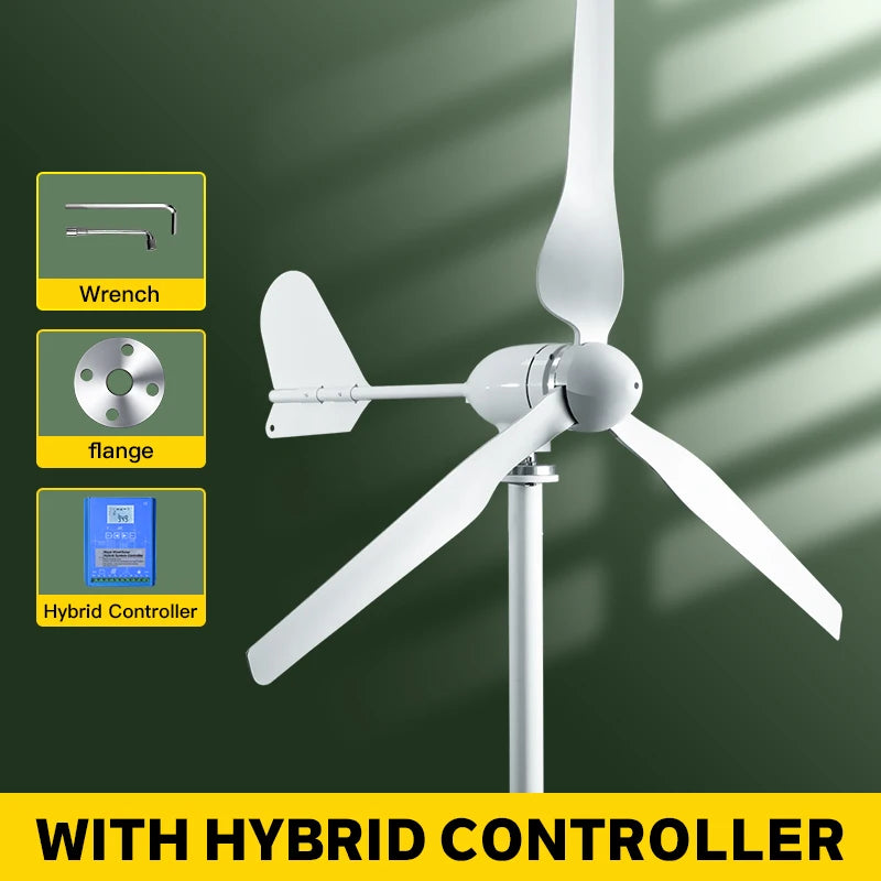 SMARAAD 6000W Off-Grid Wind Turbine Generator with MPPT Controller