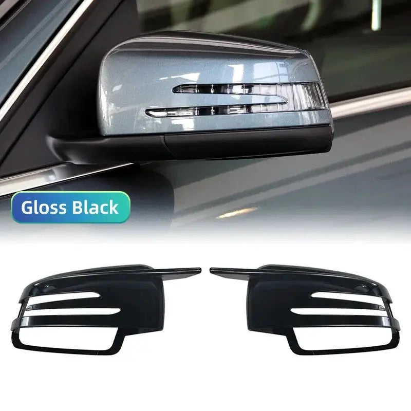 For Mercedes-Benz A B C E S CLA GLA GLK Class W176 W246 W212 W204 Sport Style Side Mirror Covers Rearview Mirror Decoration by InterCyprus Trading Ltd