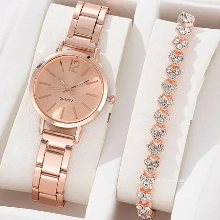Luxury MOONBIFFY Ladies Quartz Bracelet Watch Set