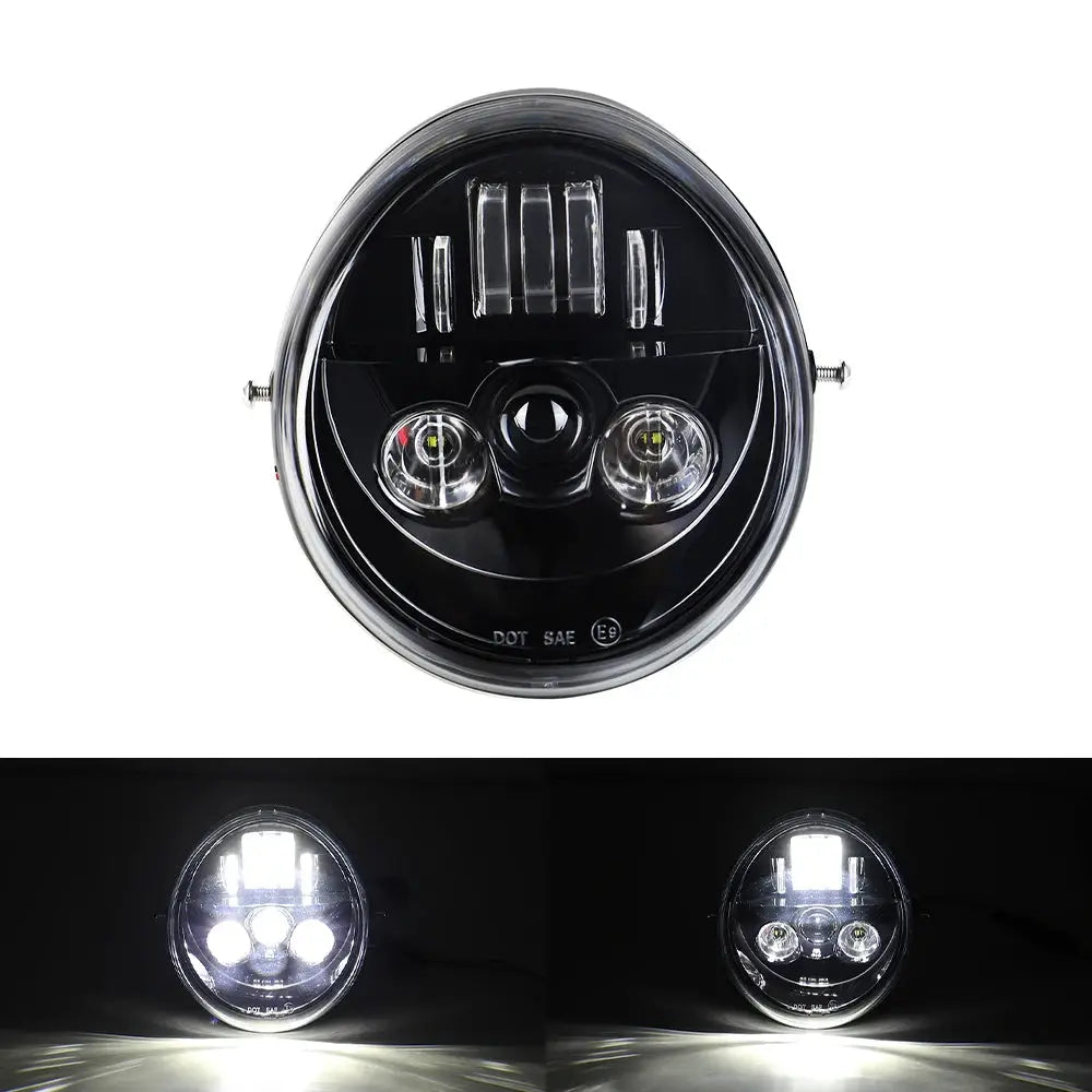 Motorcycle Front Headlight LED Light Hi/Low Beam Light for V Rod VRSCF VRSC VRSCR 2002-2017 by InterCyprus Trading Ltd