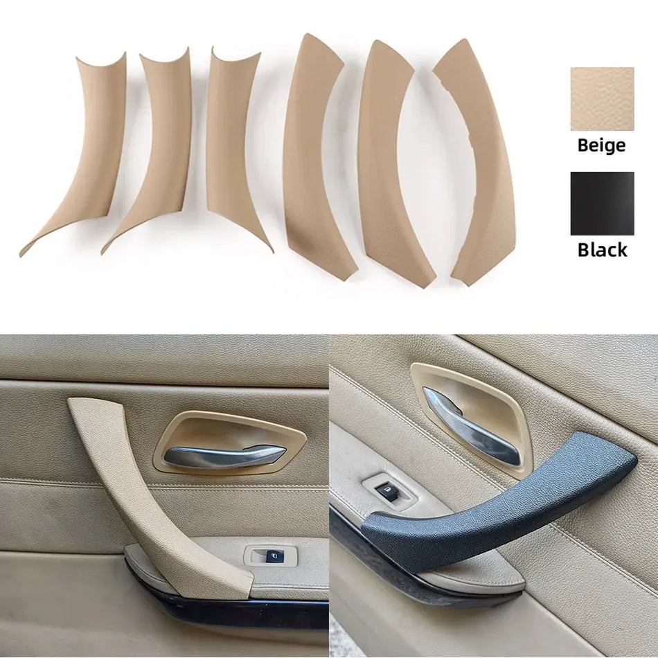 For BMW 3 Series E90 E91 E92 2004-2013 Beige Black LHD RHD Easy Installation Left Right Inner Door Handle Cover ABS by InterCyprus Trading Ltd