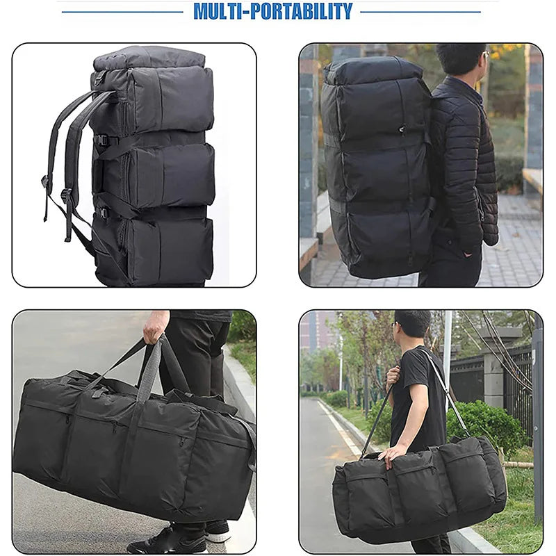 100L Camping Bag Travel Backpack Large Luggage for Men Outdoor Shoulder Hiking Trekking Tourist Tactical Carry-on Duffel Weekend – InterCyprus Trading Ltd 100L Camping Bag Travel Backpack Large Luggage for Men Outdoor Shoulder Hiking Trekking Tourist Tactical Carry-on Duffel Weekend – InterCyprus Trading Ltd