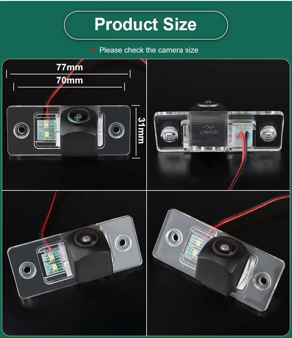 RCD330 HD 720P Car Rear View Backup Camera with Filter Relay For Volkswagen Touareg Polo Sedan Android Carplay Monitor by InterCyprus Trading Ltd