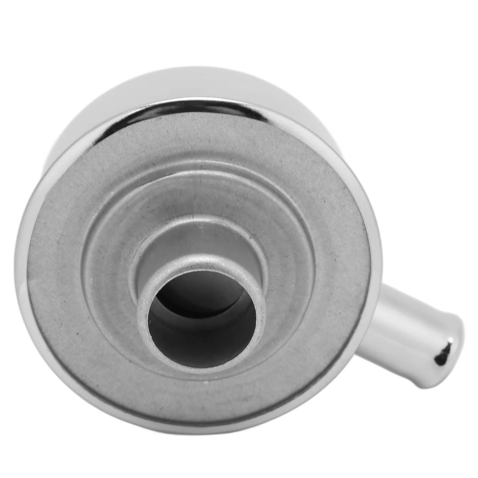 Coperchio valvola rotondo per Chevy SBC BBC e Ford SBF 350 con tubo di ventilazione, Cromo