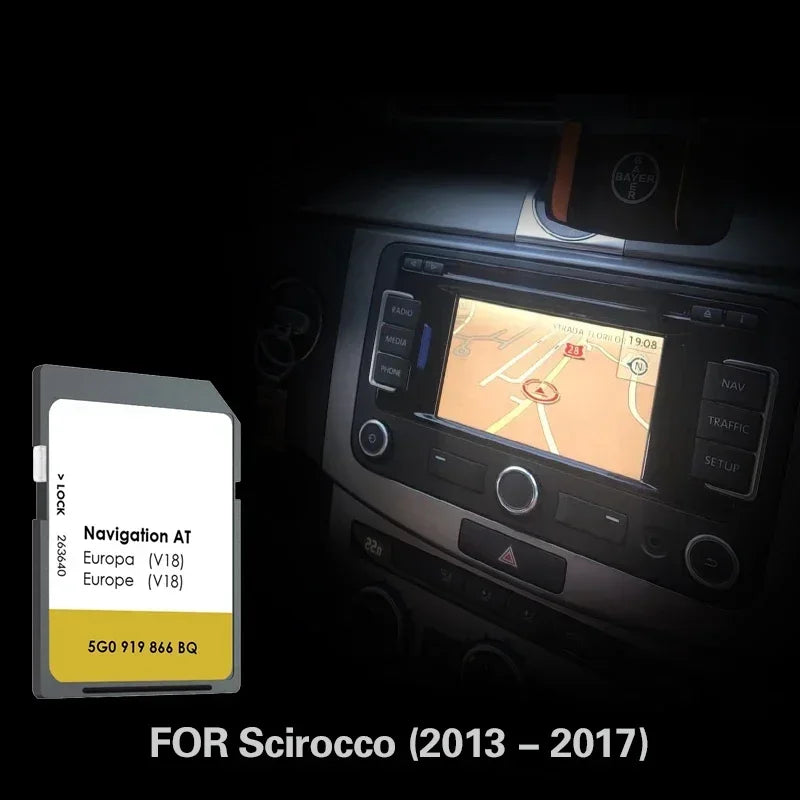 AT V18 For VW Scirocco Navigation SD &ndash; 16GB Europe Maps CHINA / Scirocco 2013-2017