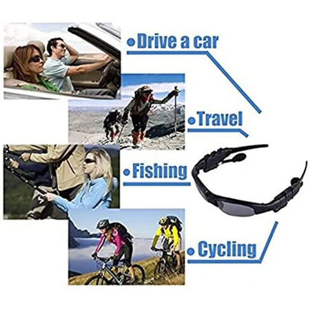 OEING Wireless Bluetooth 5.0 Headset Sunglasses with Polarized Lenses