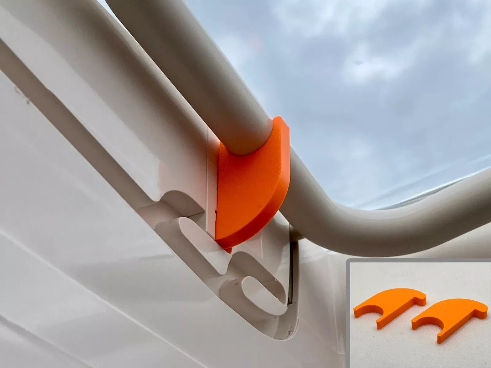 2 Pack Motorhome Rooflight Security Locks for Dometic Midi/Mini Heki Sunroof