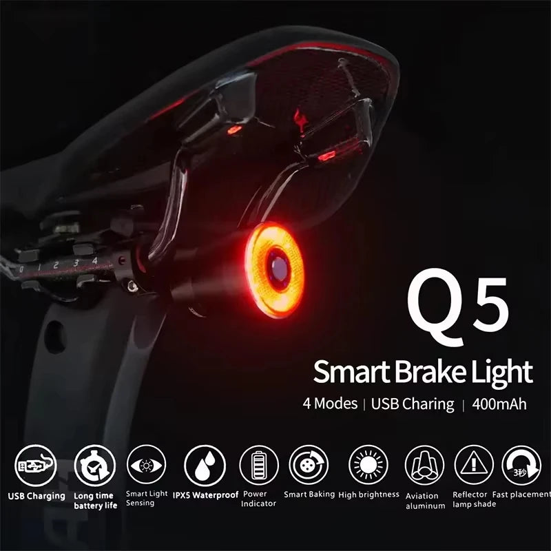 OFFBONDAGE Smart Brake Sensing Waterproof LED Bicycle Taillight