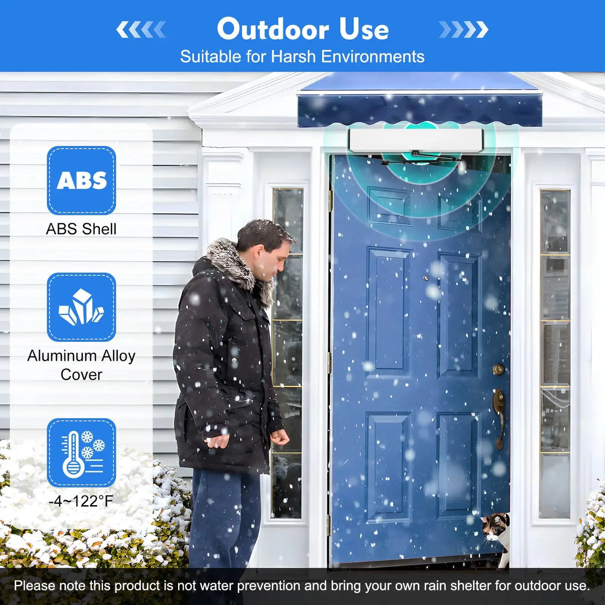 50W Automatic Door Opener &ndash; 220 Lb, 120 Degree Opening