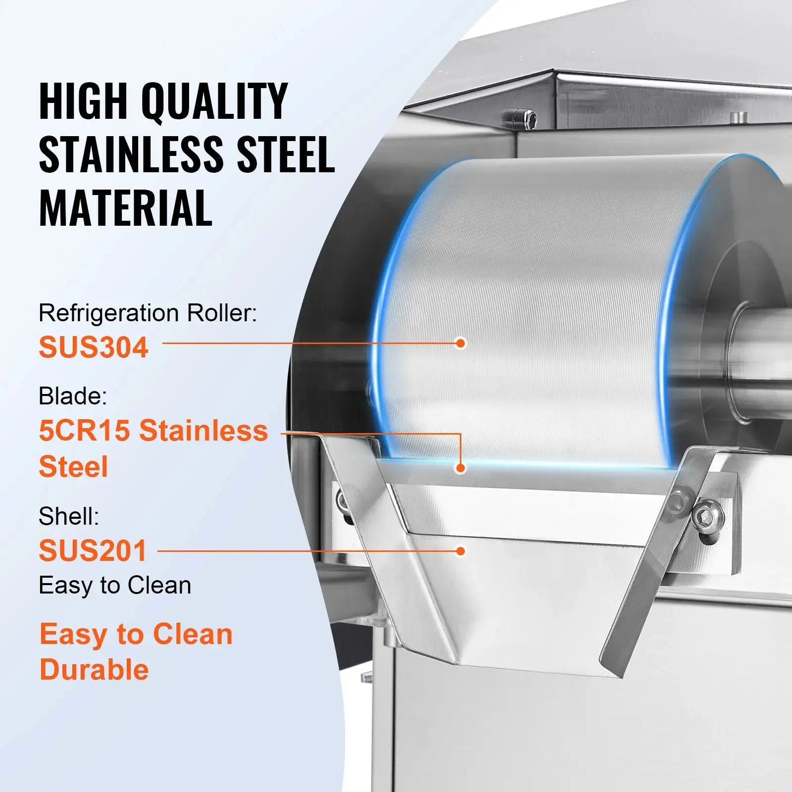 Commercial Air Cooled Snowflake Ice Machine Stainless Steel