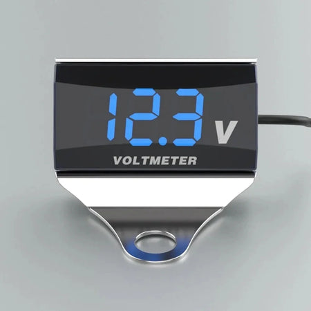 Motorcycle DC 10-150V Voltmeter LED Display - Waterproof Default Title