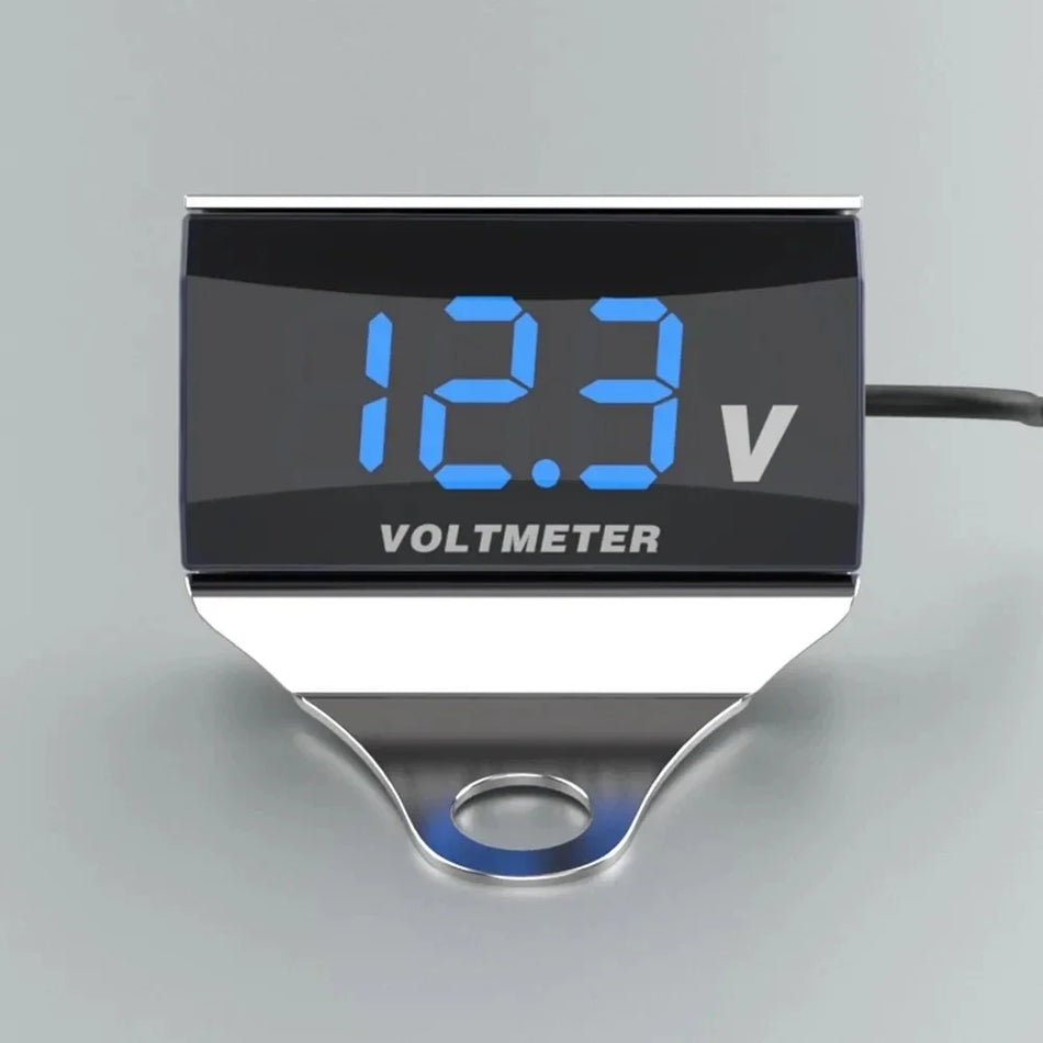 Motorcycle DC 10-150V Voltmeter LED Display - Waterproof Default Title