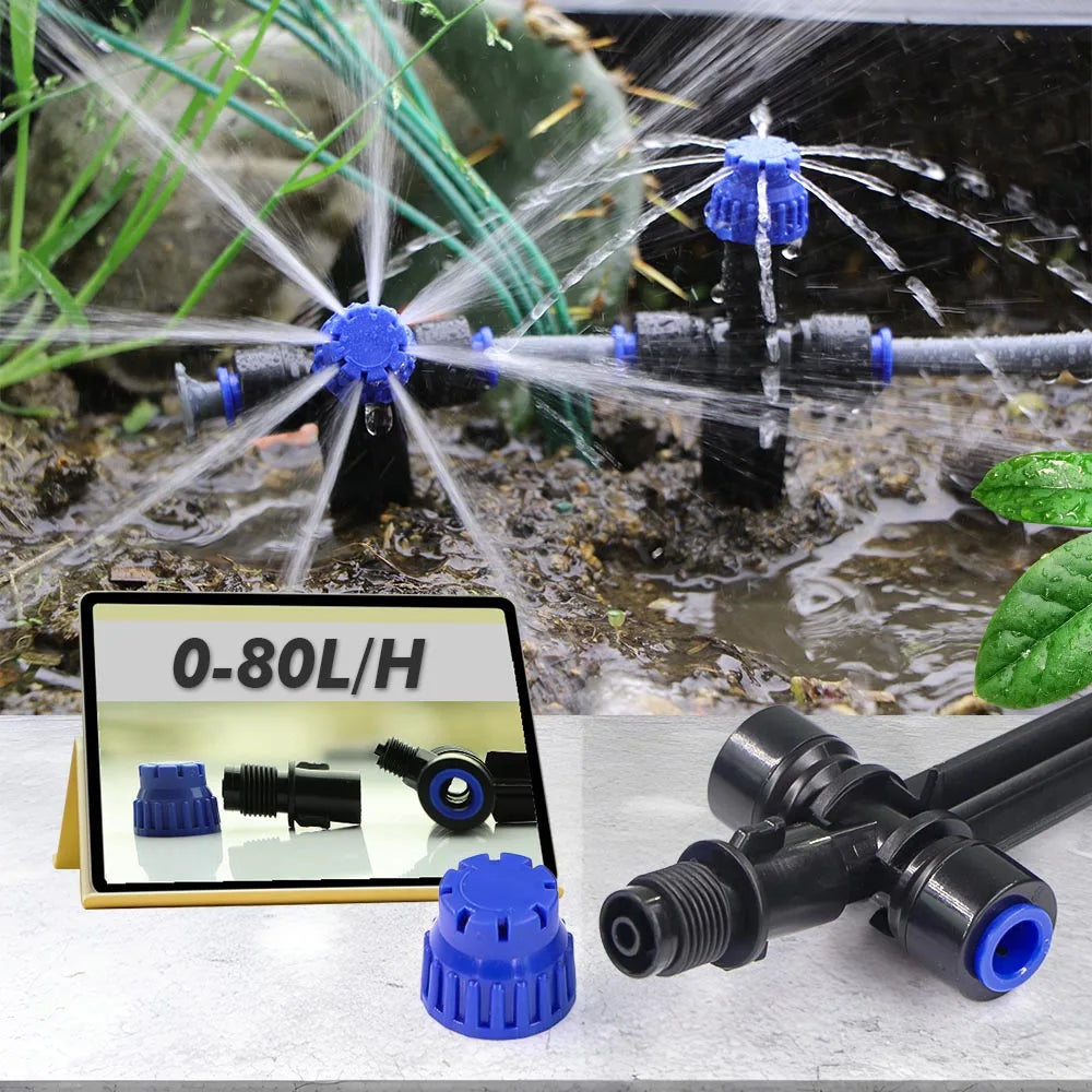 Adjustable 8-Hole Dripper Garden Irrigation Kit | RBCFHI