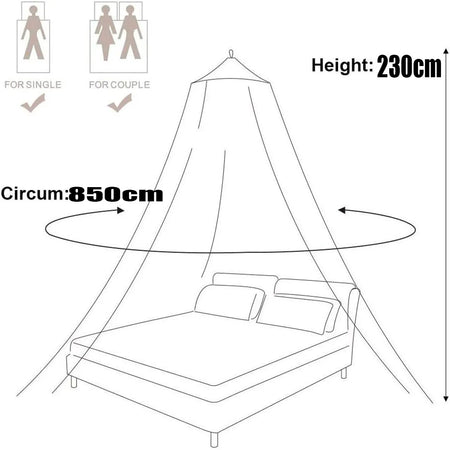 Elegant Summer Dome Mosquito Net for Double Beds