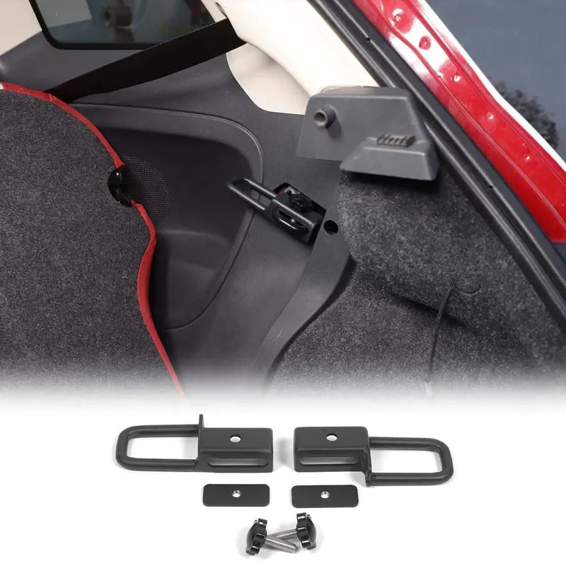 Karbon Çelik Siyah Arka Koltuk Braketi Fiat 500 2007-2015 İçin