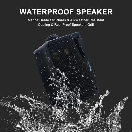 Herdio 3.5" Waterproof Outdoor Bluetooth Speakers - 200W Premium Sound