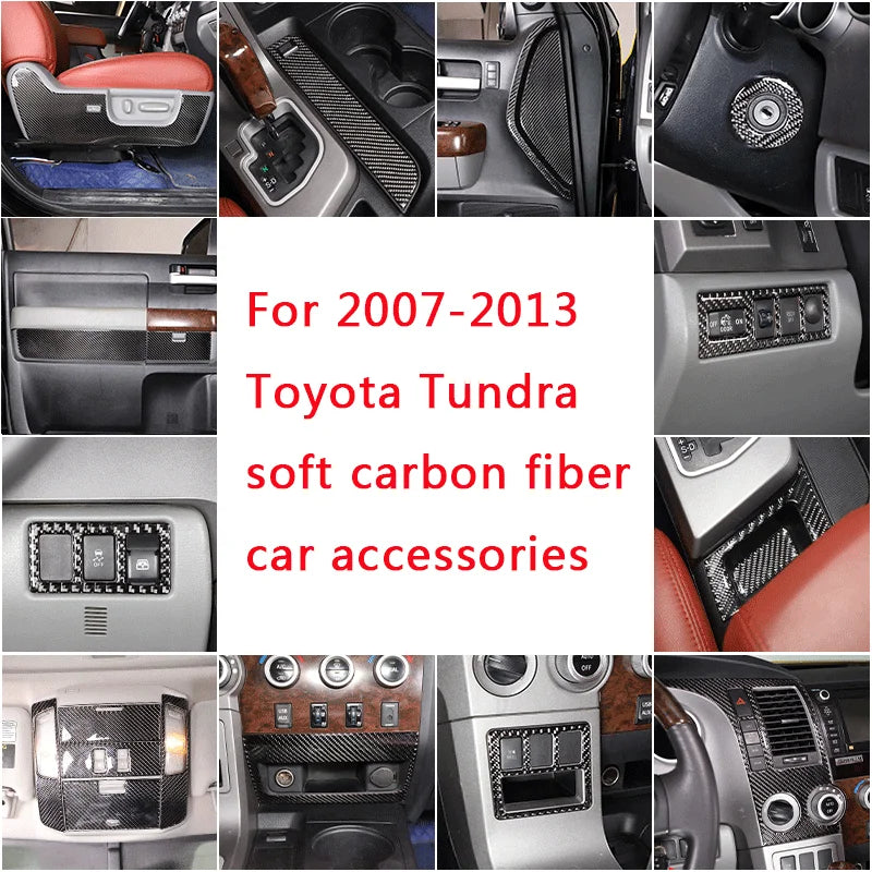 Moldura exterior de fibra de carbono para Toyota Tundra 2007 a 2013