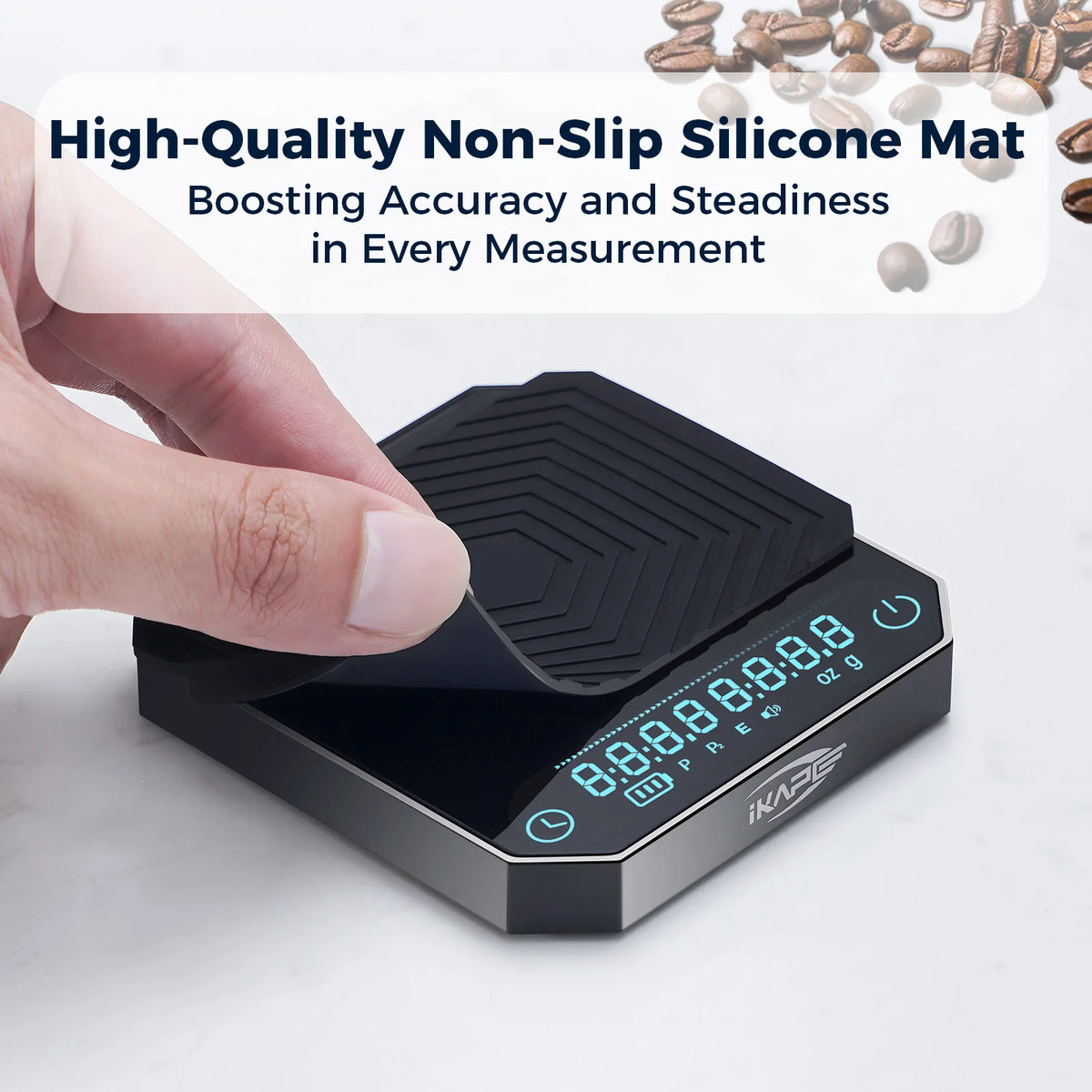 IKAPE Metal Smart Palm Electronic Coffee Scale V3 &ndash; Compact