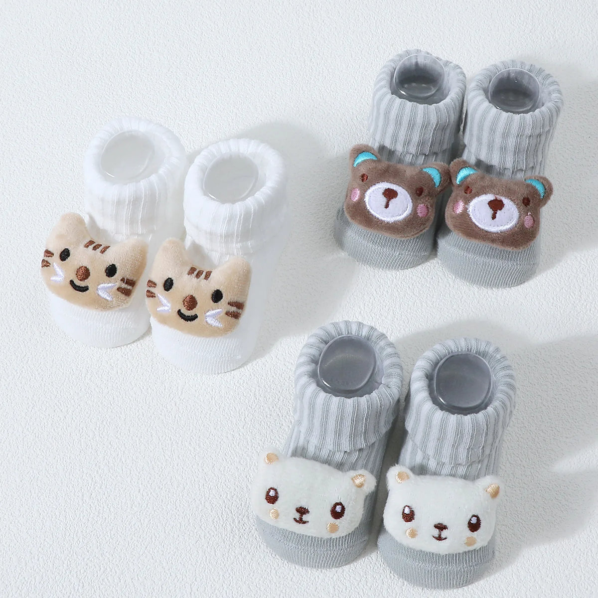 Cute 3D Panda Baby Socks &ndash; Soft Cotton Comfort for Infants